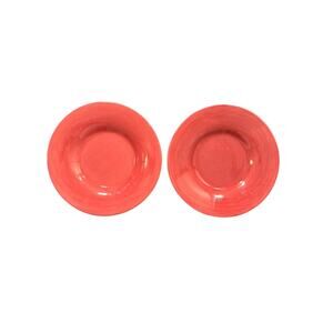 Pottery Barn Sausalito Red Salad Bowls Set of 2